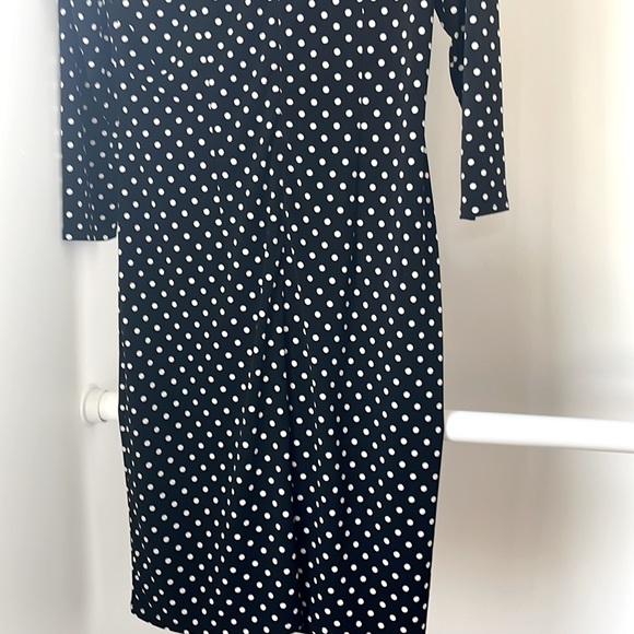 Ann Taylor XS Black & White Polka Dot Spring Dress - Picture 3 of 8